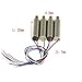 Coolplay® Upgraded 4pcs Motor (CW & CCW) with Brass Gear Spare Parts for Syma X5 X5C X5C-1 RC Quadcopter Toy