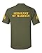 US Marine Corps Sergeant T-Shirt w/ Chevron on Sleeve (X-Large, Military Green)