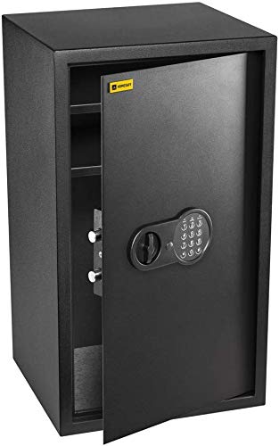 Homesafe HV70E Electronic Safe, Security Box 70x40x36cm (HxWxD) for Home, Office, Hotel Business, Cash Money, Document, Jewelry, Storage 85L, Carbon Satin Black