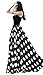 Women's Fashion Chiffon High-Waist Summer Long Maxi Skirt (X-Large, Black)