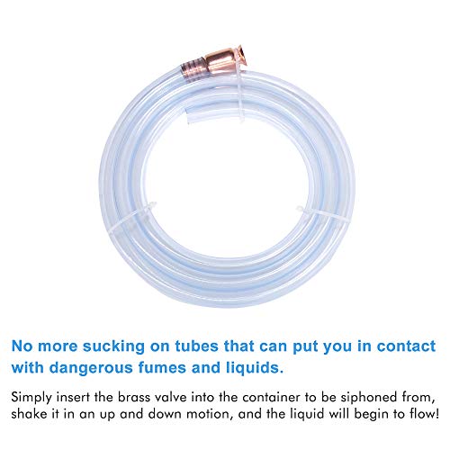 A ABIGAIL Gas Siphon Hose Pump Shaker Siphon for Gasoline Fuel Water