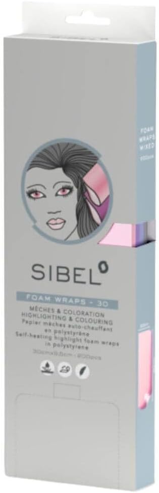 Sibel High-Light Mixed Hair Colouring Foam Wraps 200 ct 30x9.5cm