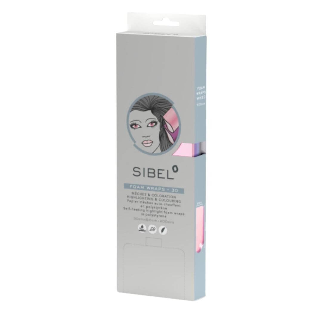 Sibel High-Light Mixed Hair Colouring Foam 20 Wraps, 30 cm Length x 9.5 cm Width, 0.18 kg
