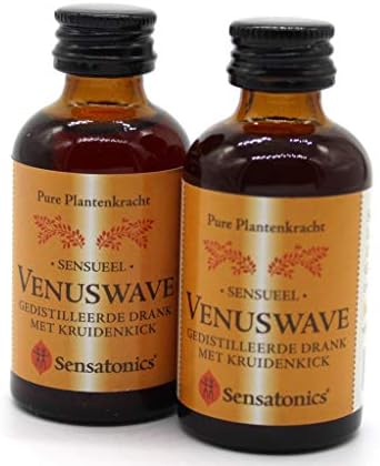 Twin Bottle of Venuswave Liquid 30ml Powerful Aphrodisiac for Men and Women Natural Blend extracts of Muira Puma Damiana Guarana kokanut Sensual arosal stimili Sexual