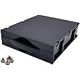 YTYKINOY Black Desktop Computer ATX/MATX Hard Drive Mobile Blank Rack Drawer Tray Computer Accessories Storage Box Devices Storage case(5.25")