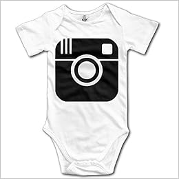 Newborn Lovely Baby Black Instagram Icon Logo Boys Girls Romper Bodysuit Playsuit Union Suit Amazon Com Books