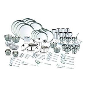 Pigeon Stainless Steel Dinner Set – 121 Pieces