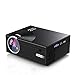 PRAVETTE Mini LED Projector,480p 120 Inch Display Supported,Multiple Mounting Points,Compatible with HDMI,VGA,USB,SD Card for Gaming,Movies (Projector C7-New)