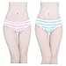 Hot Cute Japanese Style Blue&pink Stripe Panties Bikini Cosplay Cotton Underwear