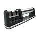 Knife Sharpener, High Grade Knife Sharpener with 2 Stage Coarse and Extra-Fine Sharpening System for Steel and Ceramic Knives in all Sizes, Black Color