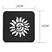 Xmasir 3 Sheet 22Pcs Cool Drawing Glitter Tattoo Stencil for Men, Wolf Dragon Tiger Skull Animal Airbrush Stencils & Templates