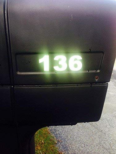 1 Custom+Reflective+Mailbox+Numbers+Decals