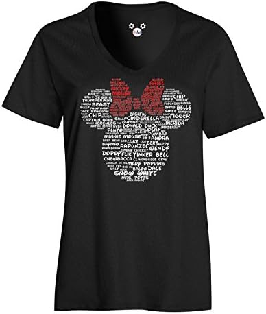 DisGear Name That Disney Character Minnie Tee (Black - Prime, X-Large)