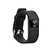 BlueWeigh Bluetooth 4.0 Fitness Activity Tracker, Wireless Activity Wristband - Pedometer ... (Black With HR Monitor)