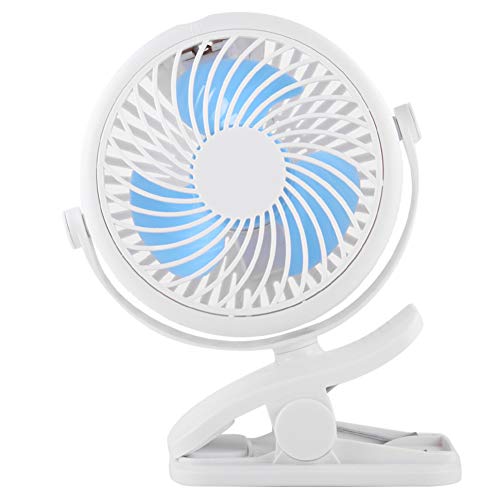 YUMGT Desk Fan,Portable Personal 3 in 1 Mini Air Conditioner,with USB Rechargeable 2200mAh Battery Operated Small Fan, Powerful Air Cooler Fan,for Office Sport Traveling Kids Bedroom,SkyBlue