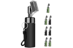 QOOMABA Golf Club Cleaner Brush - Golf Cleaning Brush with 5 Ounces of Water, Golf Brush with Stiff Nylon Bristles, Golf Accessories