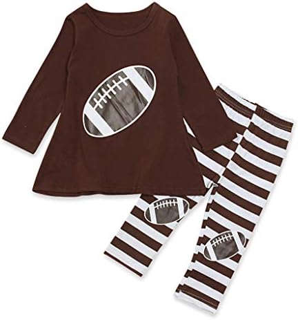 2Piece Toddler Baby Girls Outfits Set,Long Sleeve Print Striped Top Pants,Fashion Style for Kids