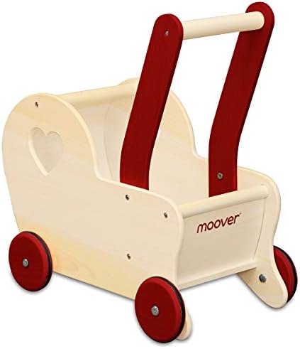 Moover Doll Plam Heart ドールプラムハート 乳母車 ナチュラル 手押し車 人形遊び お母さんごっこ ワゴントイ 北欧デザイン ままごと 対象年齢 木製 オリジナル 2歳以上 おしゃれ ベビーカー 赤ちゃん 知育玩具
