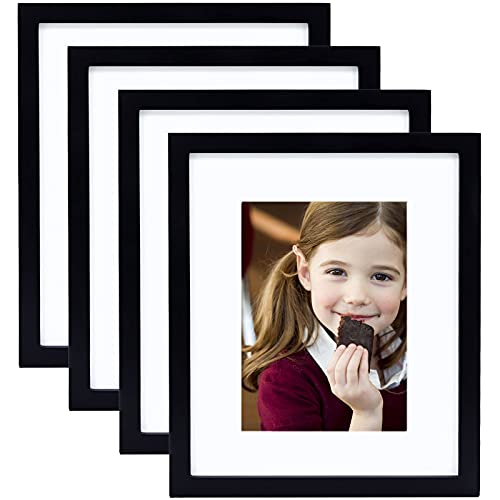 8x10 Picture Frames Set of 4, RTTRAO Wood Photo Frame Display 4x6 or