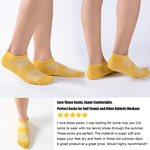9 Pairs Cotton Low Cut Athletic Socks for Women,No Show Running White Socks for Women Ladies - Thumbnail 4