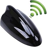 Possbay Car Antenna, Shark Fin Antenna AM FM Radio Signal Aerial Adhesive Tape Base Super Functional