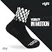 High Reflective Cycling and Running Socks - Night Safety Running Gear (Shoe Size Below 11)