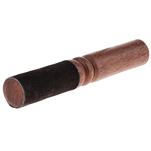 image for Prettyia 5 inch Peach Wood Singing Bowl/Gongs Stick Striker Artificial