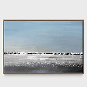 signwin Framed Canvas Wall Art Abstract Seascape Canvas...