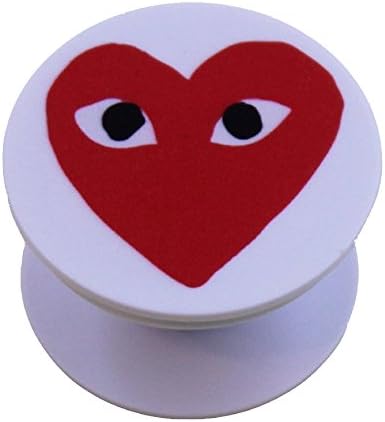 PopStyle Grip Stand for Smartphone (Comme des Garçons Inspired) Phone Tablet Expanding Holder High Fashion Inspired Luxury Quality 3M (Red)