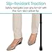 Vive Walking Cane for Women, Men, Elderly - Patented Offset Grip - Lightweight Adjustable Walking Aid with a Non-Slip Tip - Sturdy Balancing Mobility Aid for Seniors, Supports Up to 250lbs