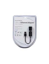 Monoprice USB 2.0 Ethernet Adapter con compatibilidad Wii y Wii U (109468)