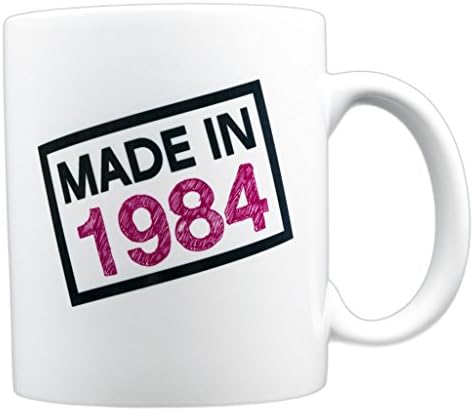 EverMug Made in 1984 - 33rd Birthday Gift Mug - 11 oz. White Coffee Mug