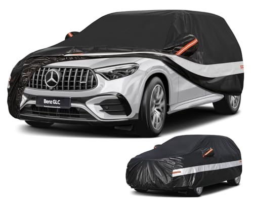 Holthly Exterior SUV Car Cover for Mercedes Benz GLC (2015-2025), Car Cover 10 Layers of Protection, 100% Waterproof, Anti-Dust, Windproof, Rain Waterproof, UV Protection.