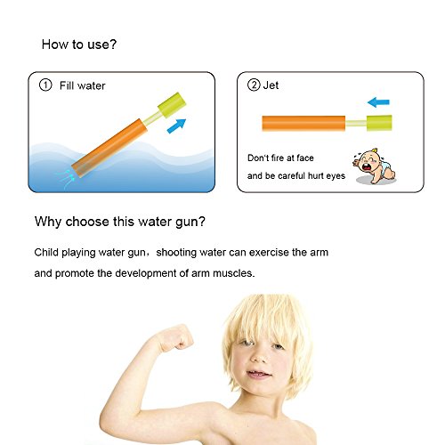 image for AXAYINC 6 Pack Foam Water Gun Toy Children Summer Swimming Pool Beach 