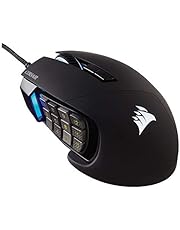 Corsair Scimitar PRO RGB Mouse Ottico da Gioco, RGB Retroilluminato, 16000 DPI, MMO/MOBA, con Cavo, Nero