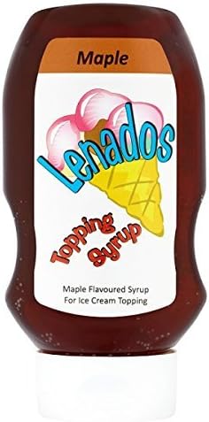 Lenados Maple Flavoured Topping Syrup - 1 x 585gm