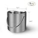 NISONG Ice Bucket, Insulated Stainless Steel Double Walled 3L Ice Bucket with Lid, Whiskey Stones and Tongs for Parties, Bar, Gatherings