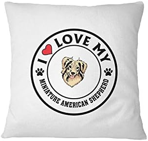 MINIATURE AMERICAN SHEPHERD DOG love Sofa Bed Home Decor Pillow Cover Cover Only RENJUNDUN
