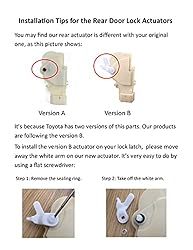 Set of 4 Power Door Lock Actuators Fit for