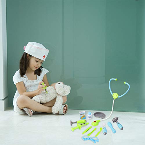Vandora Durable Kids Doctor Kit with Electronic Stethoscope and 12 Medical Doctor’s Equipment, Packed in a Sturdy Gift Case