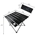 BERSERKER OUTDOOR Portable Folding Camping Table, Aluminum Lightweight Folding Table with Carrying Bag for Backpacking, Cooking, Fishing, Picnic, Beach& Rustproof Durable(Black)thumb 1