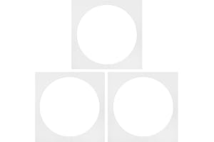 INOOMP 3pcs 33x33cm Square Pre-cut Mat Boards round Window for Picture Frame Matting and Photo Backing