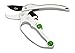 Cate's Garden Ratchet Pruning Shears 8” Easy Action Anvil-Type Pruners Designed for Effortless Trimming of Hedges and Tree Limbs - Heavy Duty SK5 High Carbon Blades for Long-Lasting Durability
