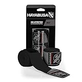 Hayabusa | Traditional No Stretch Boxing Hand Wraps | Black | 180