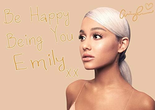 Fotojig Ariana Grande Sweetener Tour Poster Personalised Small A4 Souvenir PLEASE SEND NAME AS MESSAGE 7 Rings