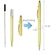 Ballpoint Pen, Ballpoint Pens Black Ink Retractable Pens Bulk Stainless Steel Metal Pens Ball Point Medium 1.0mm School Business Office Executive Grip Pen For Men Women, 5 Pack With 5 Extra Refills