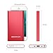 Portable Charger 10000mAh Lightning & Micro-USB Input Power Bank External Battery Pack BENANNA S1 for iPhone X 8 7 6 5 Plus iPad Android Cell Phone Samsung Galaxy Note LG Gopro And More - Red