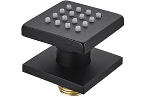 1PCS Shower Body Spray Jets, Body Sprays Square Shower Head Spray Accessory Body-Jet Concealed, Adjustable Sprays Patterns(Bl