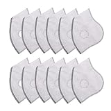 12 Pcs N99 N95 Filters, Activated Carbon Air Filter Parts for Dustproof Mask, Soft & Breathable, Military Grade Washable Filtration Respirator for Exhaust Gas, Anti- allergy, Anti-pollution, PM2.5