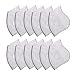 12 Pcs N99 N95 Filters, Activated Carbon Air Filter Parts for Dustproof Mask, Soft & Breathable, Military Grade Washable Filtration Respirator for Exhaust Gas, Anti- allergy, Anti-pollution, PM2.5